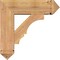 Ekena Millwork Balboa Arts and Crafts Smooth Bracket w/ Offset Brace, Western Red Cedar, 7 1/2"W x 24"D x 24"H BKT0806X24X24BOA03SWR - alternate 3